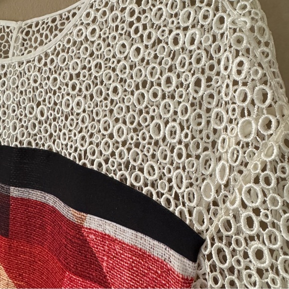 NWT Clover Canyon GRADIENT PLAID EYELET Top Size XS Retail $325 - Picture 3 of 10